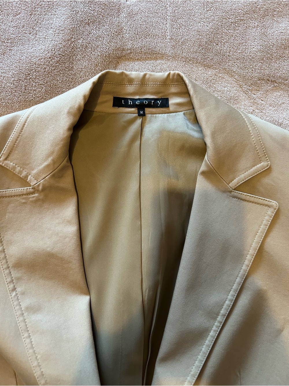 Theory Light Tan Tailored Blazer